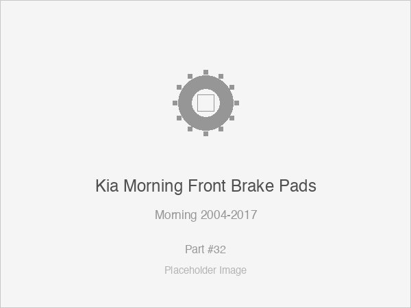 Kia Morning Front Brake Pads