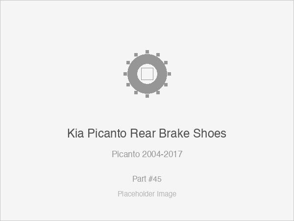Kia Picanto Rear Brake Shoes