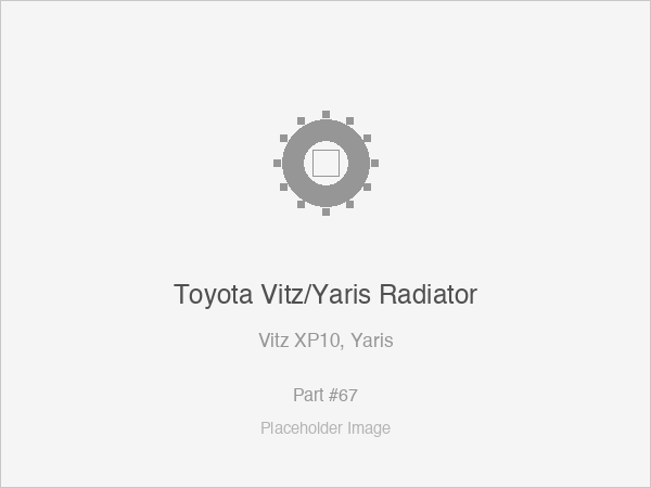Toyota Vitz/Yaris Radiator
